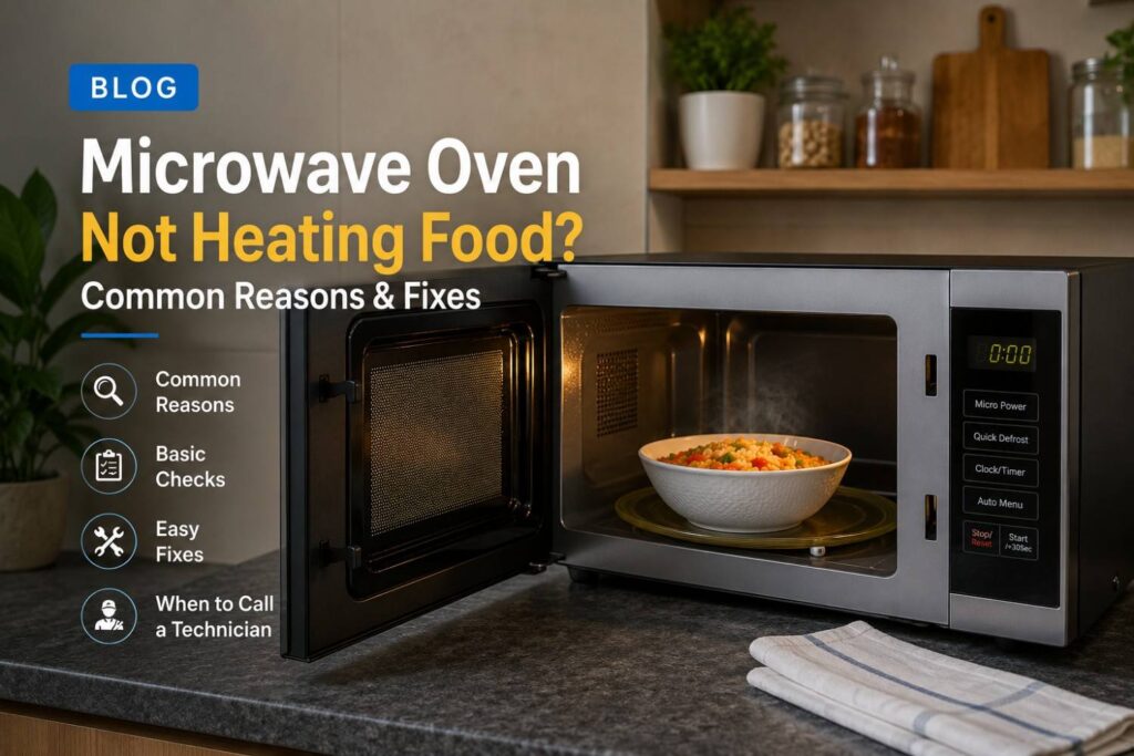 Microwave Oven Not Heating Food? Common Reasons & Fixes